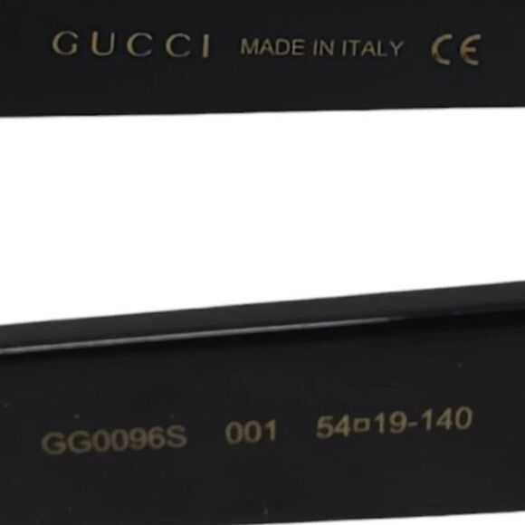 Gucci Classic Oversized Rectangular Sunglasses GG0096S NWT $500 main image 4